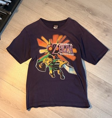 Legend of Zelda Majora's Mask Graphic Tee Shirt Size M Ultra Rare Vintage 90s