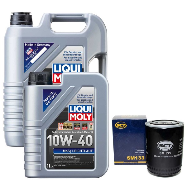 MotoröL Set MOS2 10W-40 Liqui Moly 6 Liter + ÖLfilter FüR Rover 80 Toyota 2.4-image