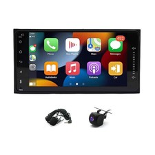Double Din 7 Touchscreen Car Stereo Carplay Android Auto Bluetooth GPS Camera