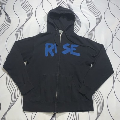 Vintage Rise Against Punk Rock Rage Full Zip Hoodie Medium Y2K Emo Grunge Goth