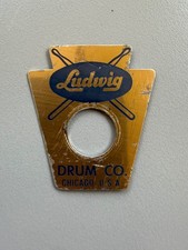 Vintage Ludwig 1958-59 Transition Badge  Nice Original Condition.