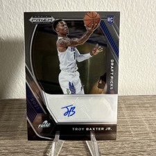 Troy Baxter Jr 2021-22 Panini Prizm Draft Picks Rookie Auto #DP-TBJ
