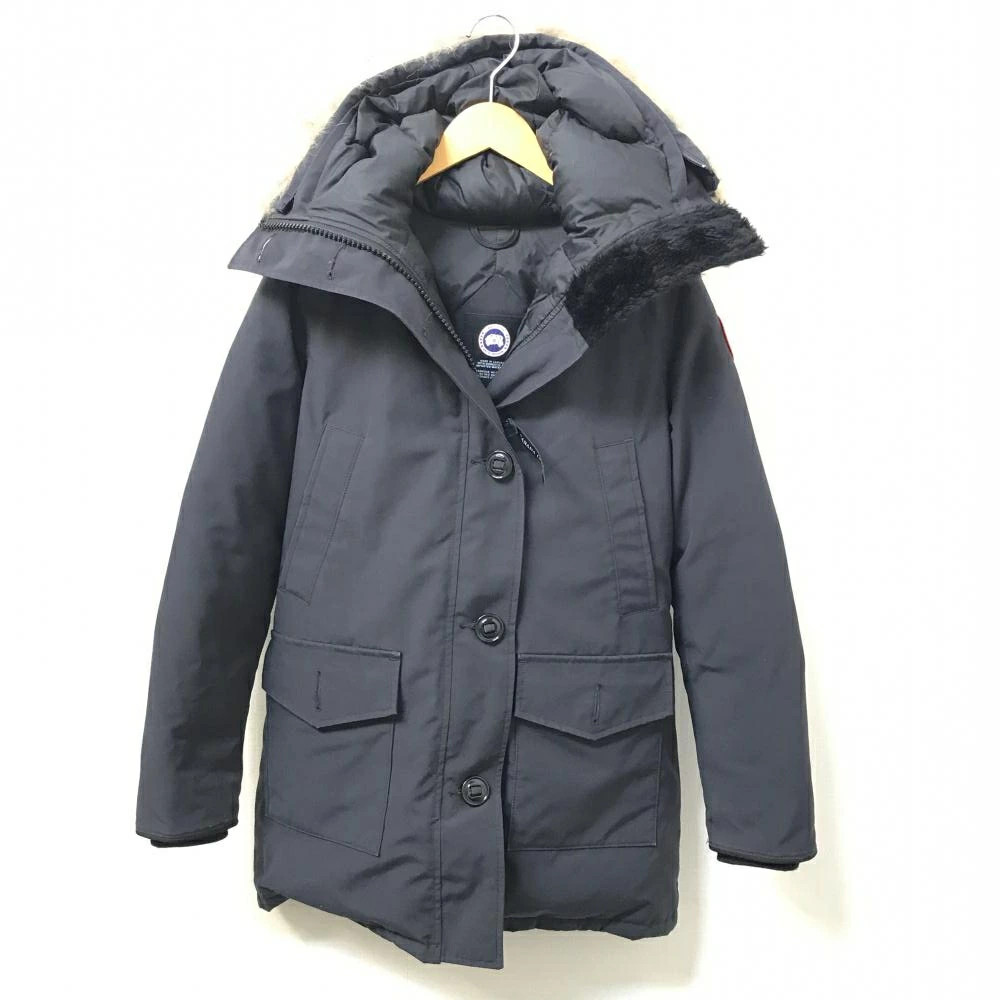CANADA GOOSE 2803JL Bronte Hoodie Women's Down Jacket Zip Navy XS Size Outerwear