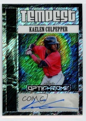 2025 Leaf Optichrome Tempest Silver Shimmer /10 Kaelen Culpepper Auto 9cf
