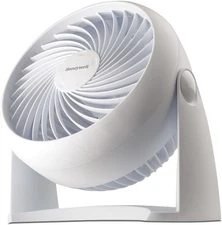 Turboforce Air Circulator, Small Tabletop Fan, 3 Speeds, 90° Pivoting Head, Whit