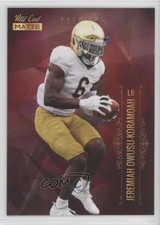 2021 Wild Card MATTE Retail Chase Red Jeremiah Owusu-Koramoah #MBC-35 11ur