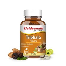 Ayurved Triphala 60 Tablets 500mg / Per Serving  Supports Healthy Digestion