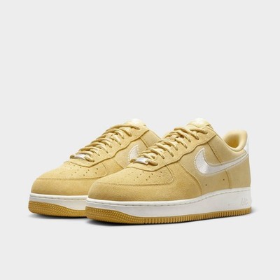 Nike Air Force 1  '07 LV8 Casual Shoes Buff Gold / Sail Sz 9.5 HJ4465 700