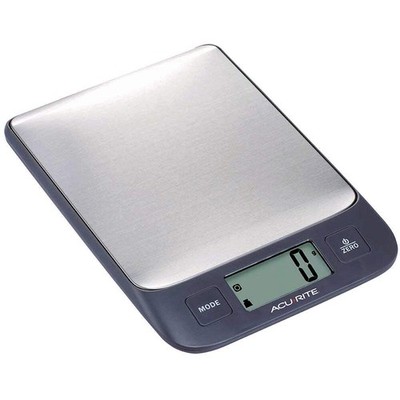 Acurite Digitale Küchenwaage aus Edelstahl, 1 g/5 kg, leicht ablesbares LCD-Disp