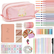 Pink Complete Bible Study Kit for Women No Bleed Highlighters Pens Bible Tabs