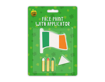 St Patrick's Day Gesichtsfarbe grün