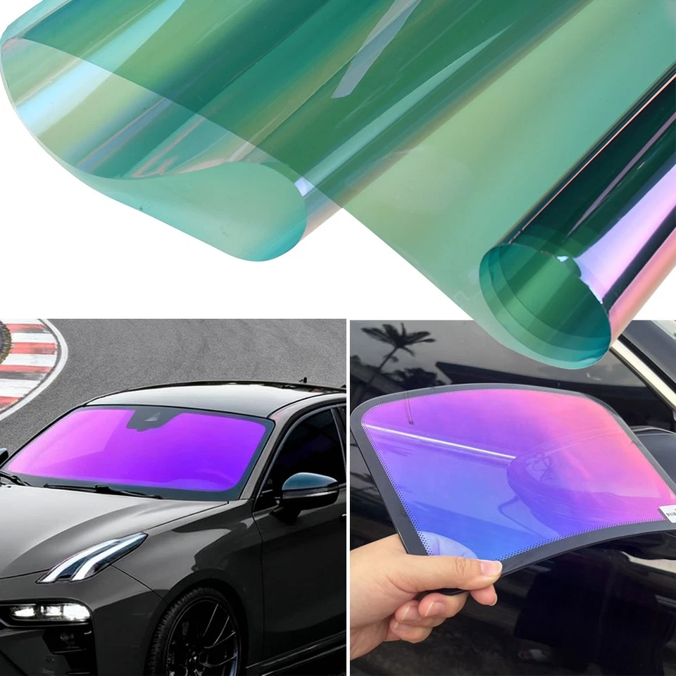 65%VLT Purple Blue  Red Car Window Film Windshield Tint Sticker Wrap Roll 1M*3M - Image 2 of 4