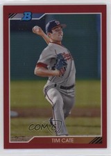 2020 Bowman Heritage Chrome Prospects Red Refractor 5/5 Tim Cate #92CP-TC i6j
