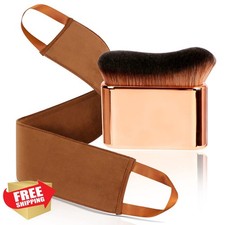 2-in-1 Self Tanning Brush Kit Rose Gold, Face Body Applicator