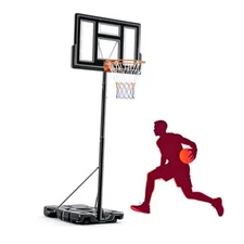 Portable Basketball Hoop Outdoor, Adjustable Basketball Lock Knob Adjustment