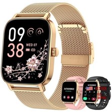 Smart Watch for Women Android/iPhone: Fitness Tracker Smart Watches Rose Gold