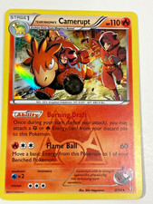 2015 Pokemon Card Double Crisis 2/34 Team Magma's Camerupt Holo Rare