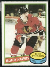 1980-81 O-Pee-Chee Rich Preston #41 Chicago Blackhawks