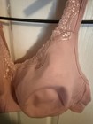 TELIMUSSTO Women's Plus Size Wireless Bra Full Coverage Lace Trim Pink 46A NWT — photo 3