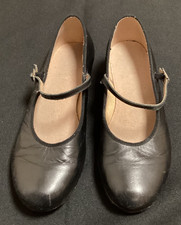 Bloch Womens Leather Ballroom Dance Character Shoes 9 Strap Low Heel Theatre