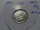 C15 Canada 1917 Silver 10 Cents AU-UNC — photo 1