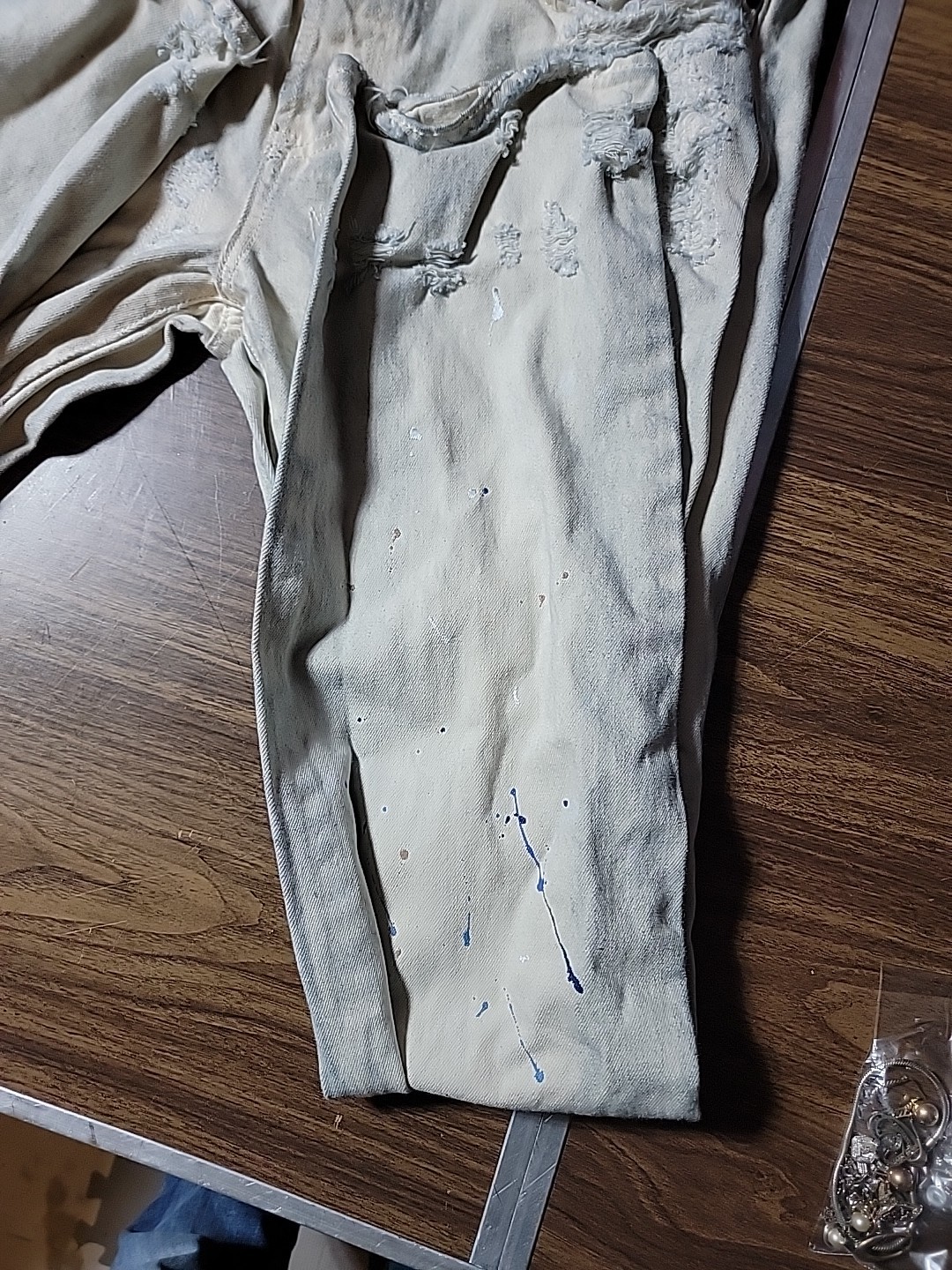 PRPS Designer Paint Splatter Button Fly Denim Jea… - image 6