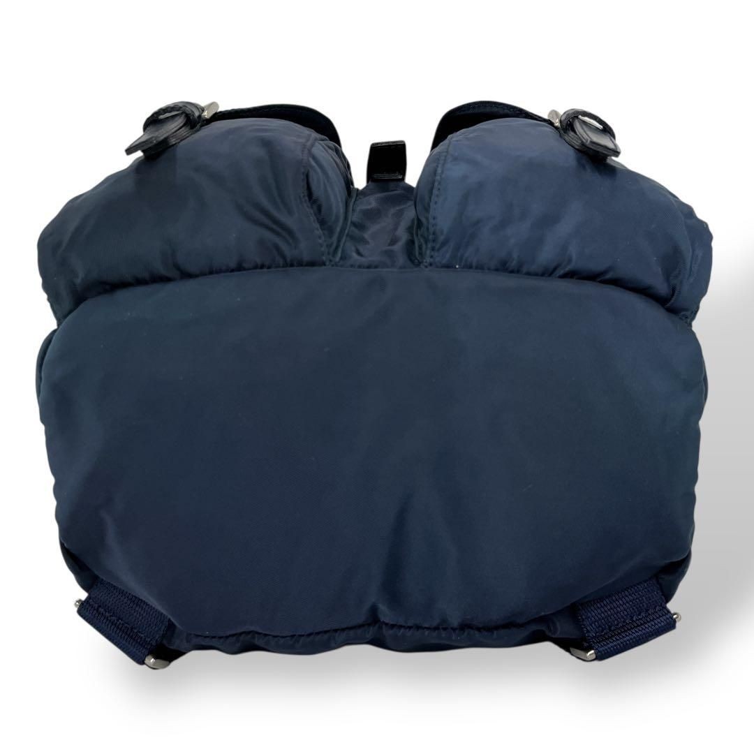 PRADA Drawstring Backpack Mini Backpack Triangle … - image 8