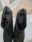 Nina Women's Black Synthetic Pointed Toe Zip Stiletto Booties US 10 Beaded — photo 7