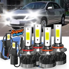 For Toyota Corolla 2001-2004 LED Headlights Hi+Lo Beam+Fog Light Bulb Kit 6Pcs