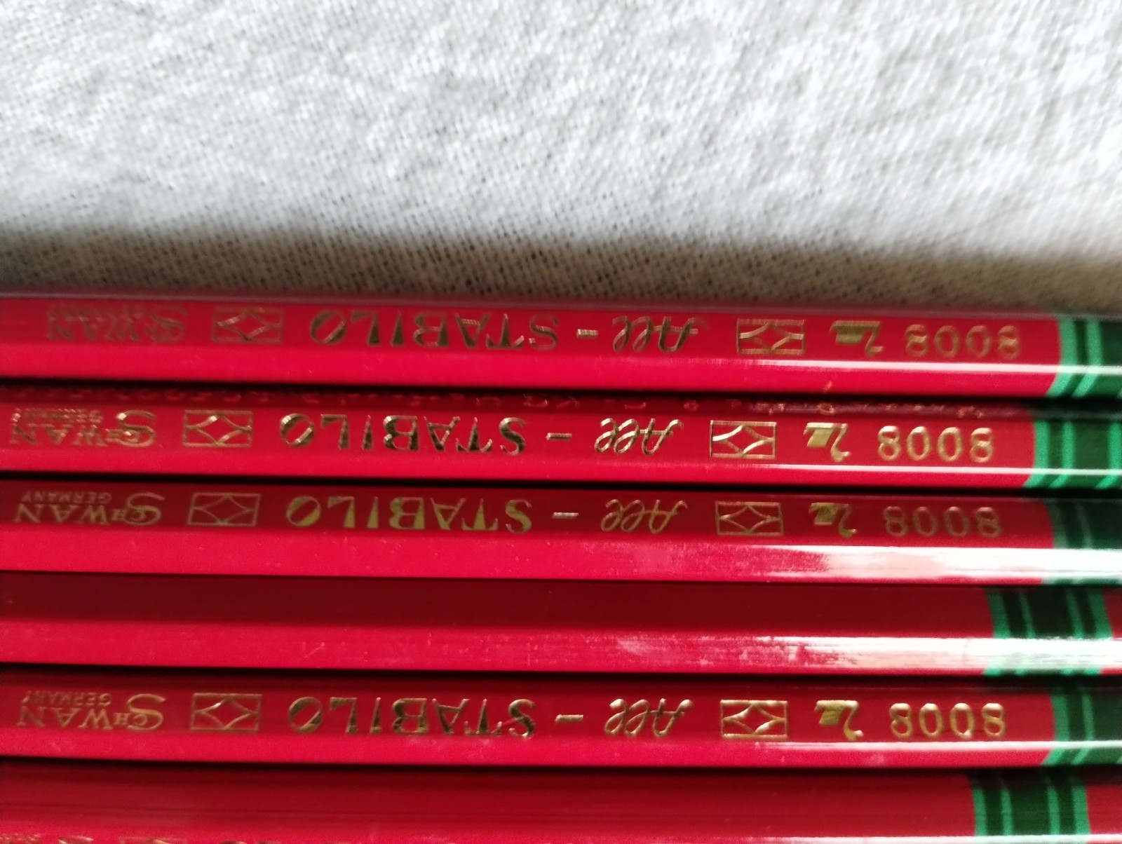 Vintage ALL STABILO 8008 GRAPHITE PENCIL 13 PCS MADE IN GERMANY DRAWING PENCILS 