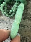 CHINESE CARVED JADE GOURD PENDANT ON BEADED JADE NECKLACE — photo 7