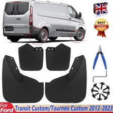 FOR FORD TRANSIT CUSTOM 2012-ON FRONT AND REAR MUDFLAPS MUD FLAP - 4PCS SET