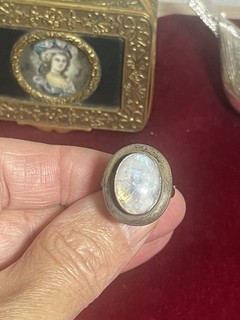 Très Belle Bague En Argent Massif Taille 55/56