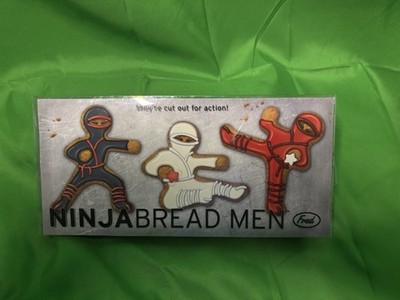 NINJA BREAD MEN~SET OF 3 COOKIE CUTTERS~w/ Box.
