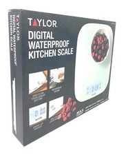 New Taylor Waterproof LED Digital Kitchen Platform Scale, Liquid Dry Ingredients