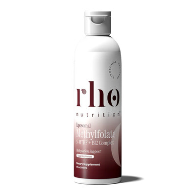 Rho Nutrition Liposomal Methylfolate 5-MTHF + B12 Liquid Energy Mood Support