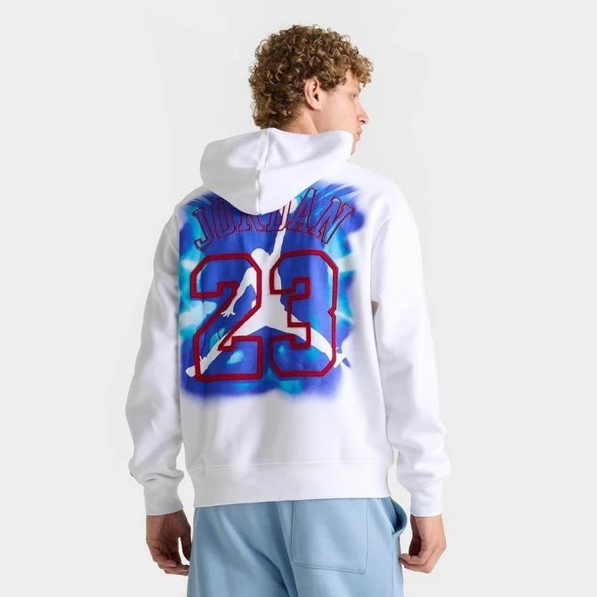 Nike Jordan Brooklyn Fleece Hoodie Pullover 84 Olympics White Men - Main Image
