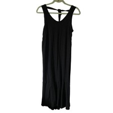 Splendid Casual Black Dress Scoop Neck Tank with tie back support size XS $178