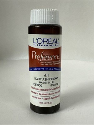 L'oreal Preference permanent haircolor 2 fl oz- 6.1 Light Ash Brown