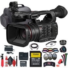 Canon XF605 UHD 4K HDR Pro Camcorder 5076C002 BP-A60 Battery More Bundle