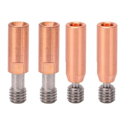 2Pcs 3D Printer Throat Nozzle Ti Alloy Copper Bimetal for Ender 3 3 V2 3 Pro