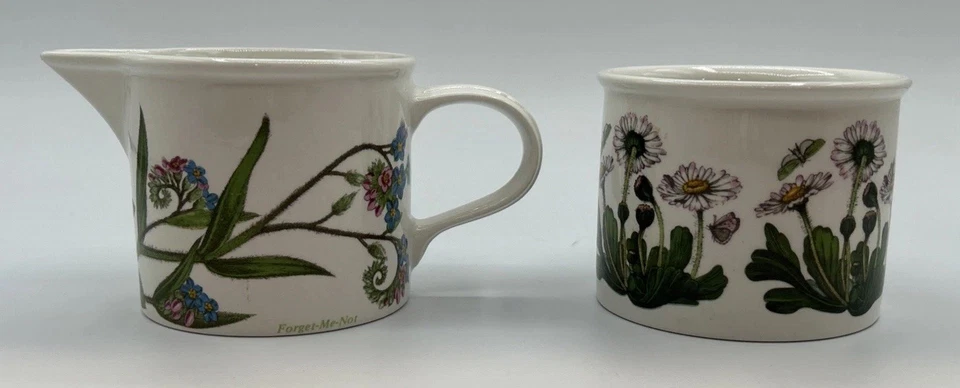 Juego de crema de tambor y azucarero ABIERTO Portmeirion Botanic Garden de colección Foto 2 de 3