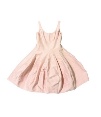 Halston Heritage Berkshires Pink Tulip Mini Dress With Pouf Skirt Size 12 
