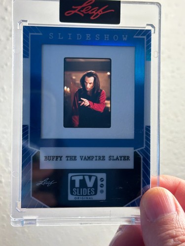 2026 LEAF SLIDESHOW BUFFY THE VAMPIRE SLAYER TV SLIDES FILM CELL BLUE FRAME