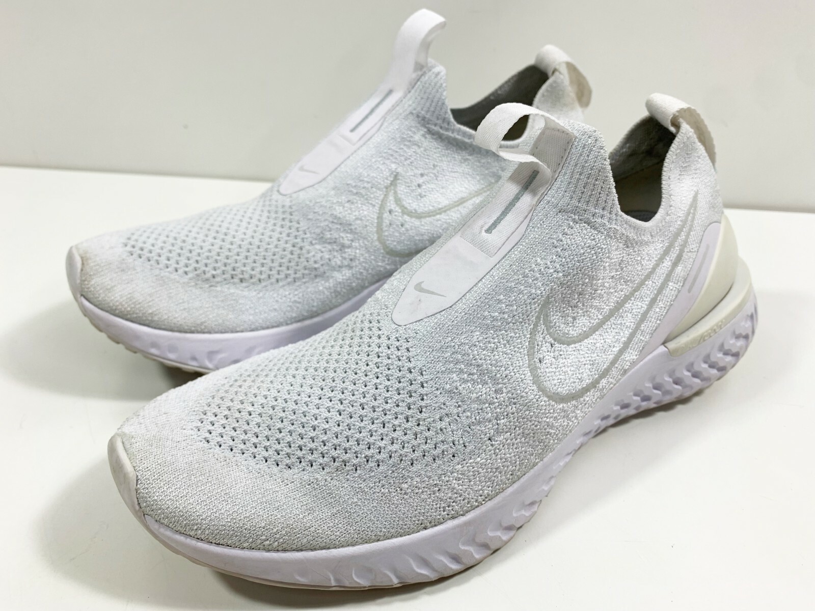 epic phantom react flyknit white