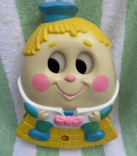 Vintage 1983 Hasbro Humpty Dumpty Collectible Crib Rail Rocker Music Box Toy