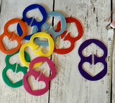 8 Pack Bra Strap Clips Back Anti-Slip Bra Strap Plastic Multi Color 5285