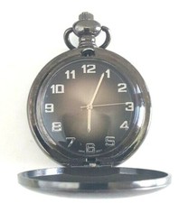 Pocket Watch in Gunmetal Gray Japan Movement