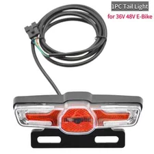 E-Bike Front Brake Rear Light Set Bike Rack Lamp with Horn Headlight Switch