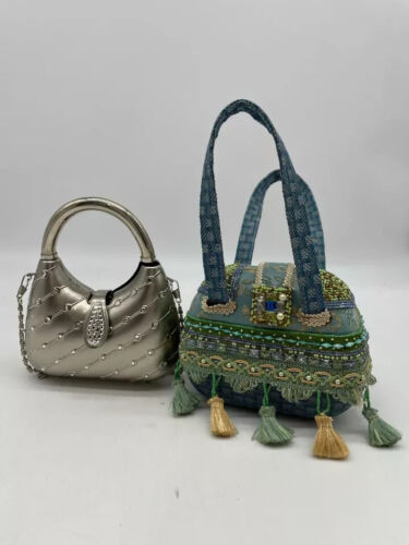 2 Stück - Damen Handtasche: Mary Frances mehrfarbig und silberfarben - Bild 16 von 16